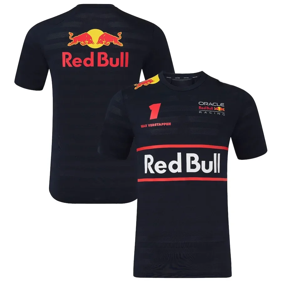 2025 Red Bull Sportswear Men's Fitness T-shirt Sports Running Tops Summer Red Bull Racing Training Suit High Brand Men's T-shirt image 4
