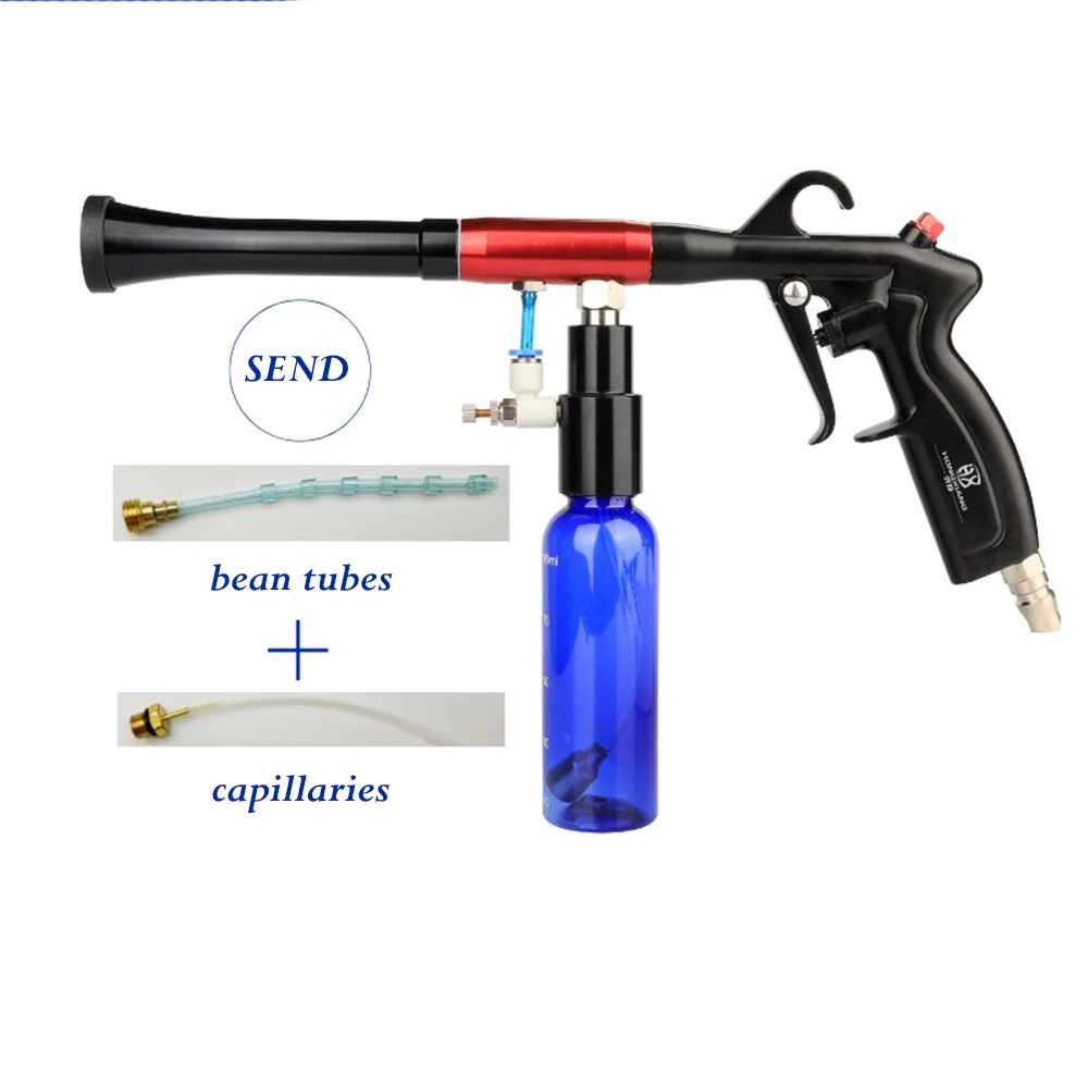 Auto Detailing Coating Spray Gun Air Blow Paint Coating Interior Cleaning Gun With PE Bottle For Car Cleaning Coating Polishing