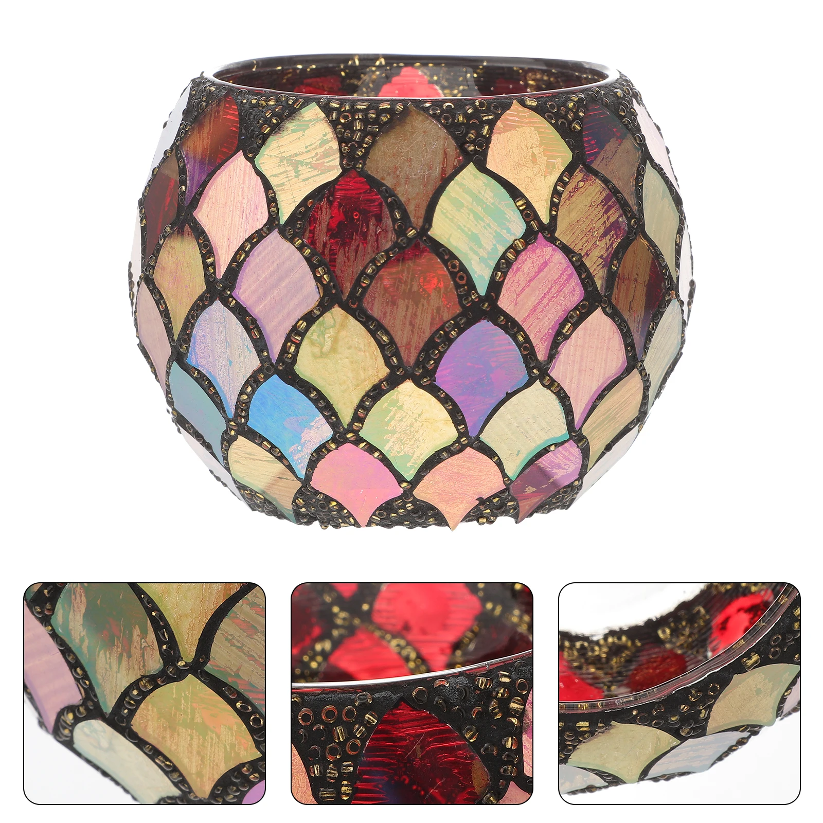 

Glass Holder for Tealight and Votive Candles Decorative Bowl Style Home Decor Ideal for Bedroom Living Room Wedding