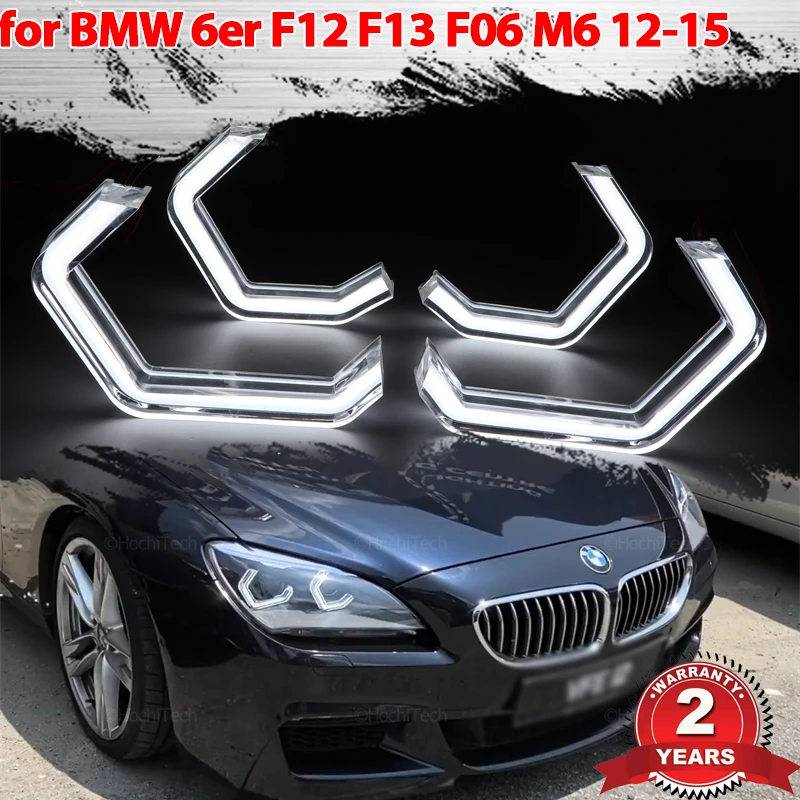 

For BMW 6 Series F12 F13 F06 M6 640i 650i 2012 2013 2014 2015 Accessories M4 Iconic Style LED Crystal Angel Eye Kit Eyes Kits