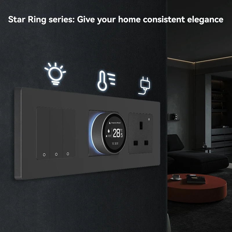 PHILE-Tuya Zigbee Smart Knob Thermostat Gas Boiler Heating Temperature Controller Works With For Alexa Googlehome