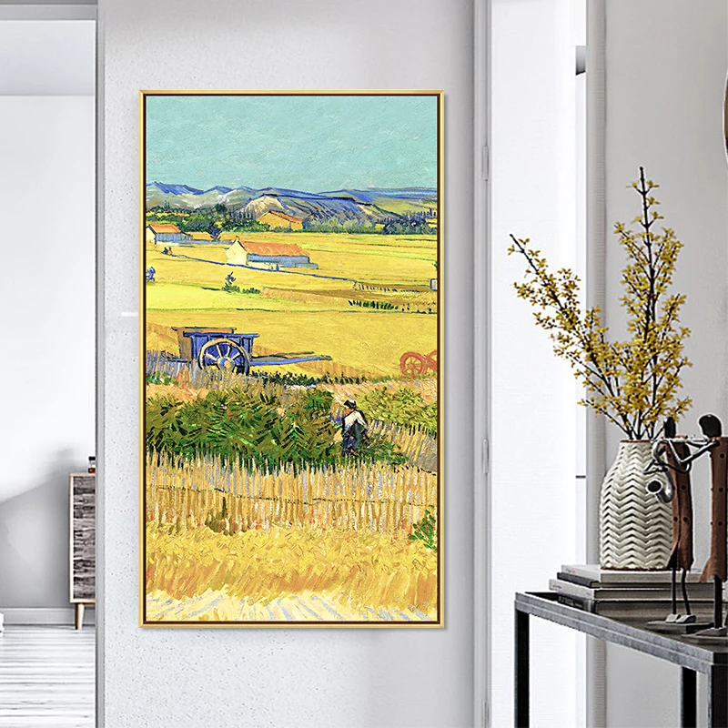 Reproduction Van Gogh Countryside Scenery Harvest Oil Painting