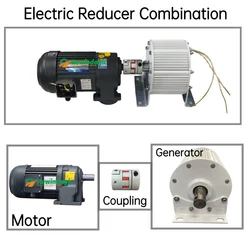 20KW 30KW 50KW 80KW 100KW Permanent Magnet Generator 120V 220V 380V 400RPM Dynamo Alternator Quiet Generator With Driving Motor