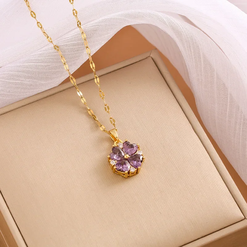 

Женские модные ожерелья «сделай сам», красочные ожерелья с ключицами из титановой стали и цирконом, модные ожерелья для одежды