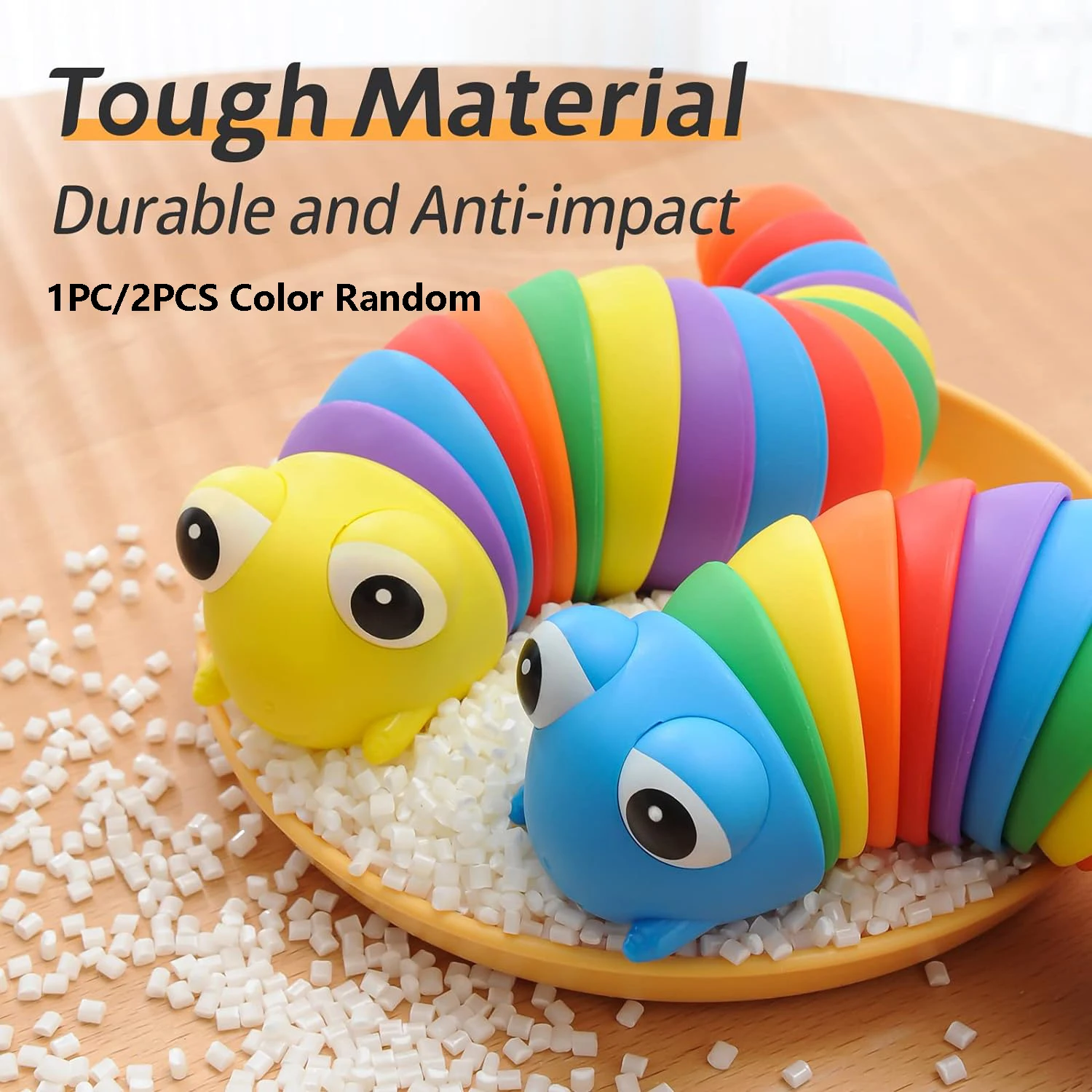 Puzzle colored caterpillar biomimetic decompression children\'s toy Snail Snail Nose Snail Versatile Twist Fun Color Cognition