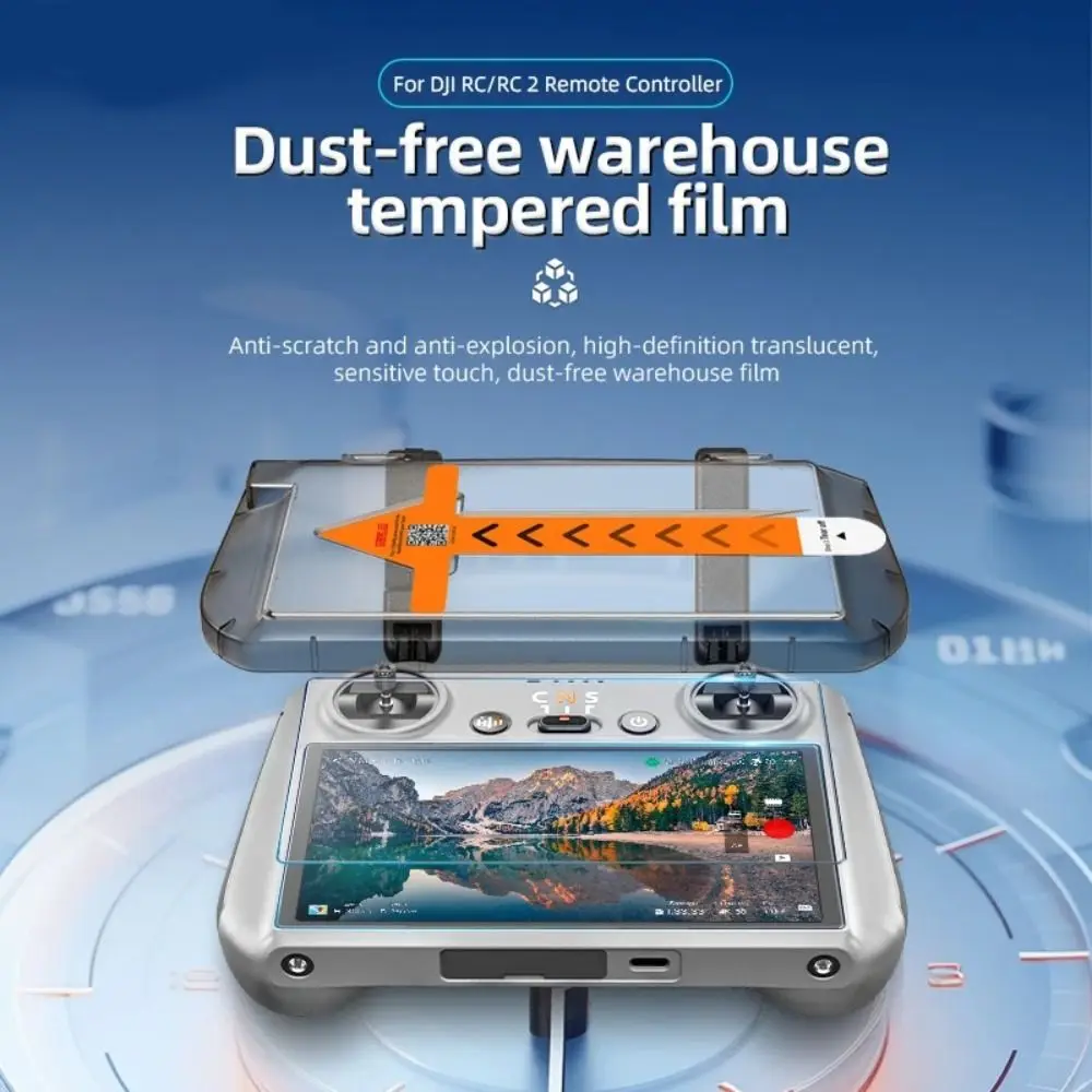 3 قطعة 9H مستودع خالي من الغبار فيلم المقسى ل DJI RC/RC2 أجزاء واقي للشاشة ل DJI Mini 4 5 Pro/NEO/Mavic 4 Pro أفلام زجاجية