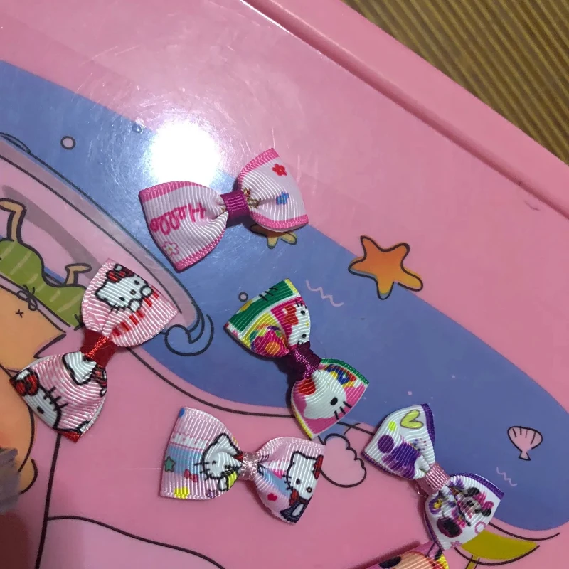 Sanrio Hello Kitty Cartoon Ribbon for Lolita Bow DIY Making Accessories Girl Gift Wrapping Ribbon Ribbon