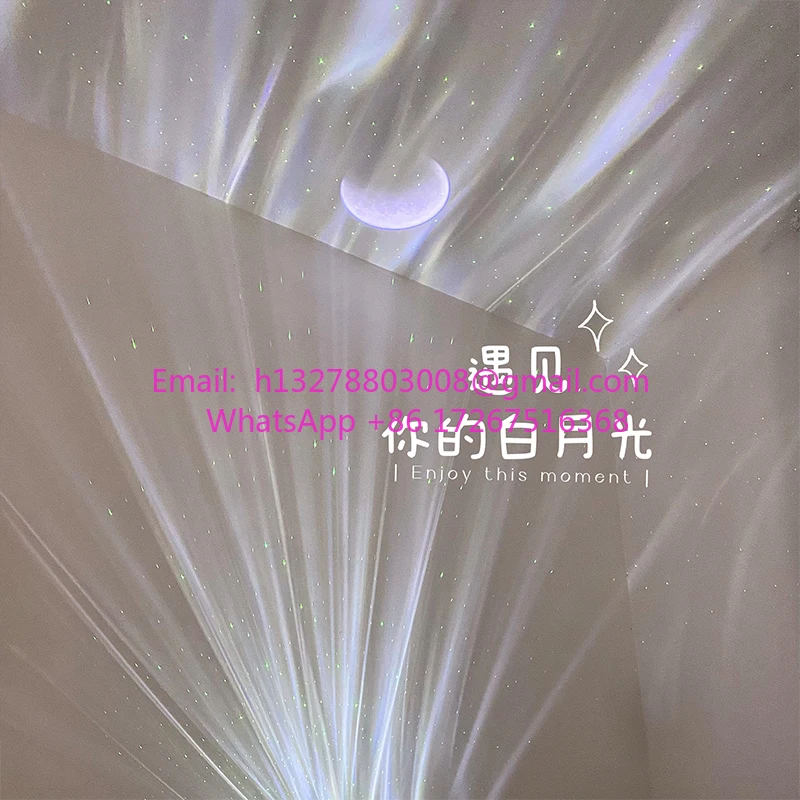 

Northern Lights Starry Sky Projection Ambient Light Bedroom Moon Projector Night Light Gypsy Qixi Festival Birthday Gift