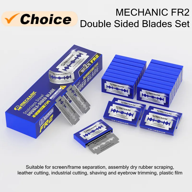 MECHANIC FR2 High Toughness Blades for Mobile Phone LCD Screen Middle Frame Glue Cleaning Removal Cutting Blades Set