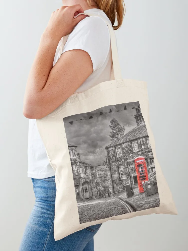 

Haworth - Red Telephone Box Tote Bag tote bag canvas Handbags sac pour femme Shopper bag