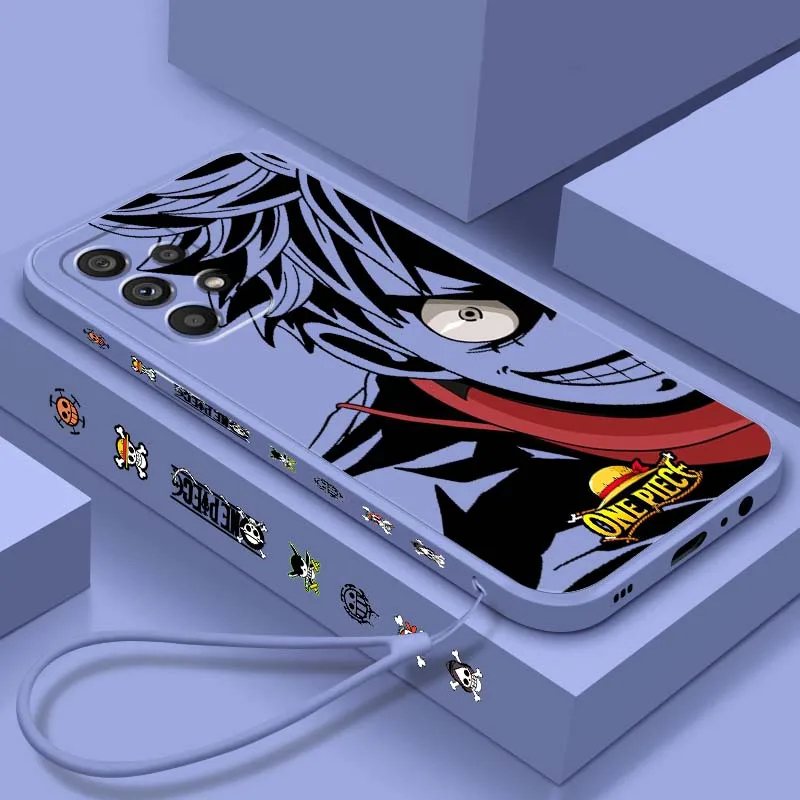 

Dark Anime One Piece Luffy For Samsung Note 20 A17 A07 A36 A56 A73 A72 A71 A55 A54 A53 A52 A51 Liquid Left Rope Phone Case