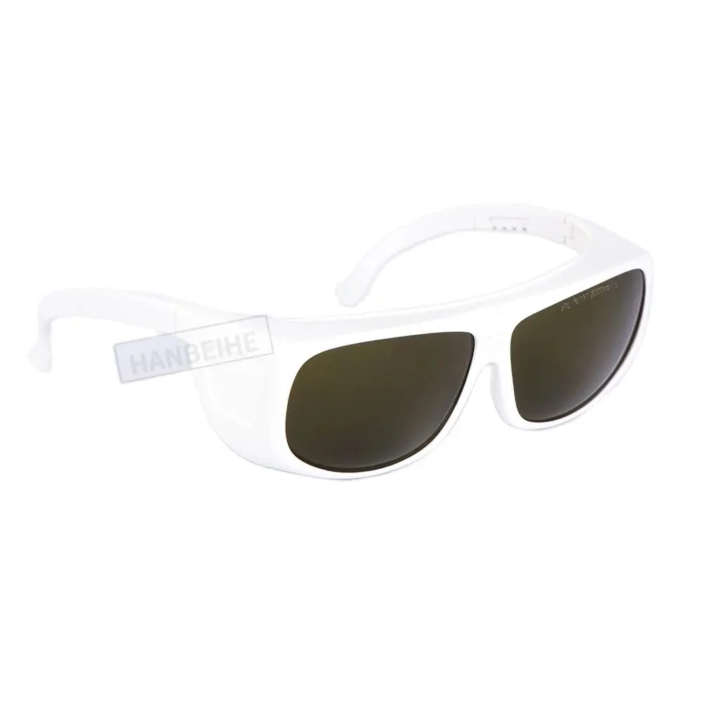 IPL Segurança Goggles com caixa preta e pano de limpeza, 190-2000nm, CE OD4