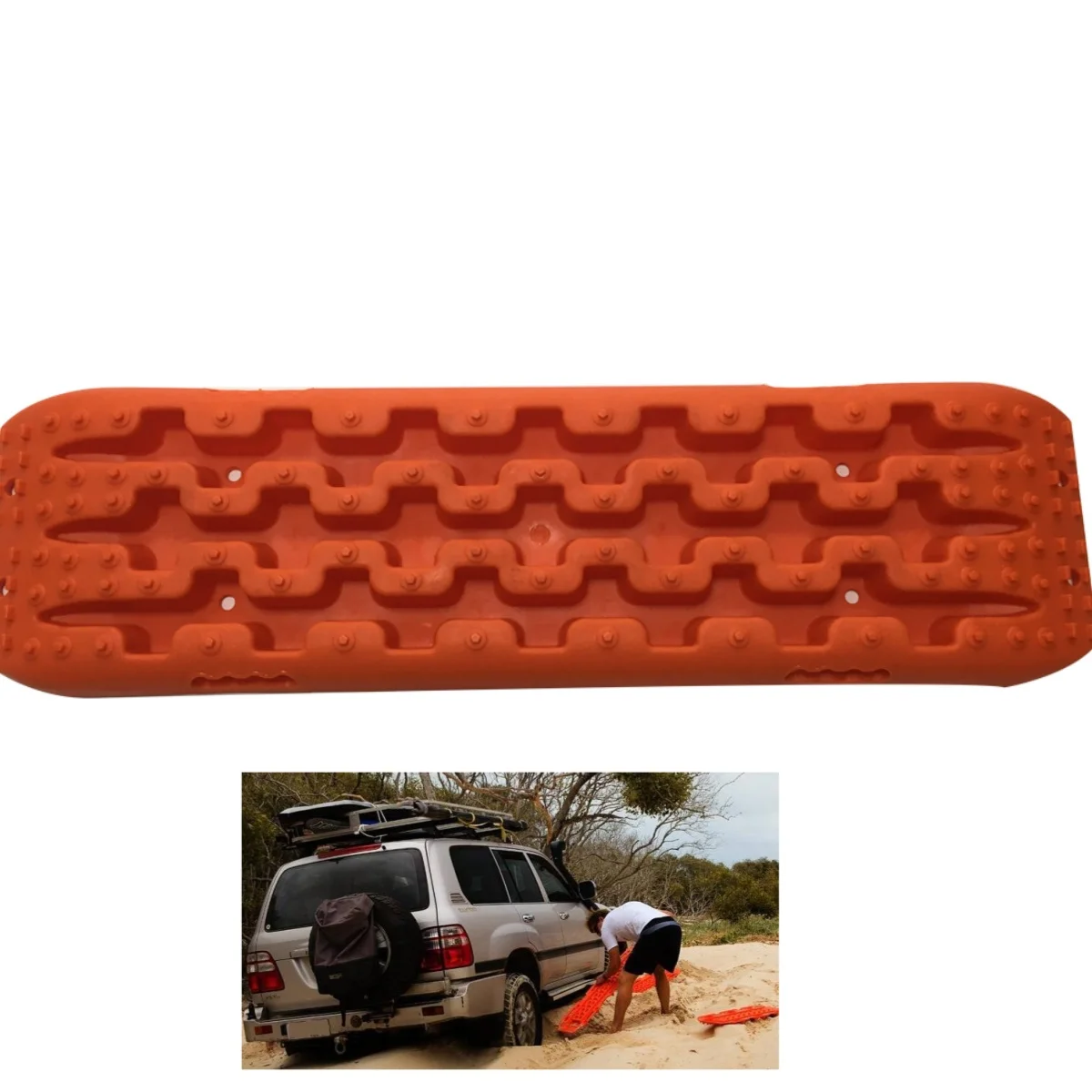 

Red Snatch Straps Traction Board for Jeep for Wrangler JK 2007-2017 Universal Off Road J268-RED