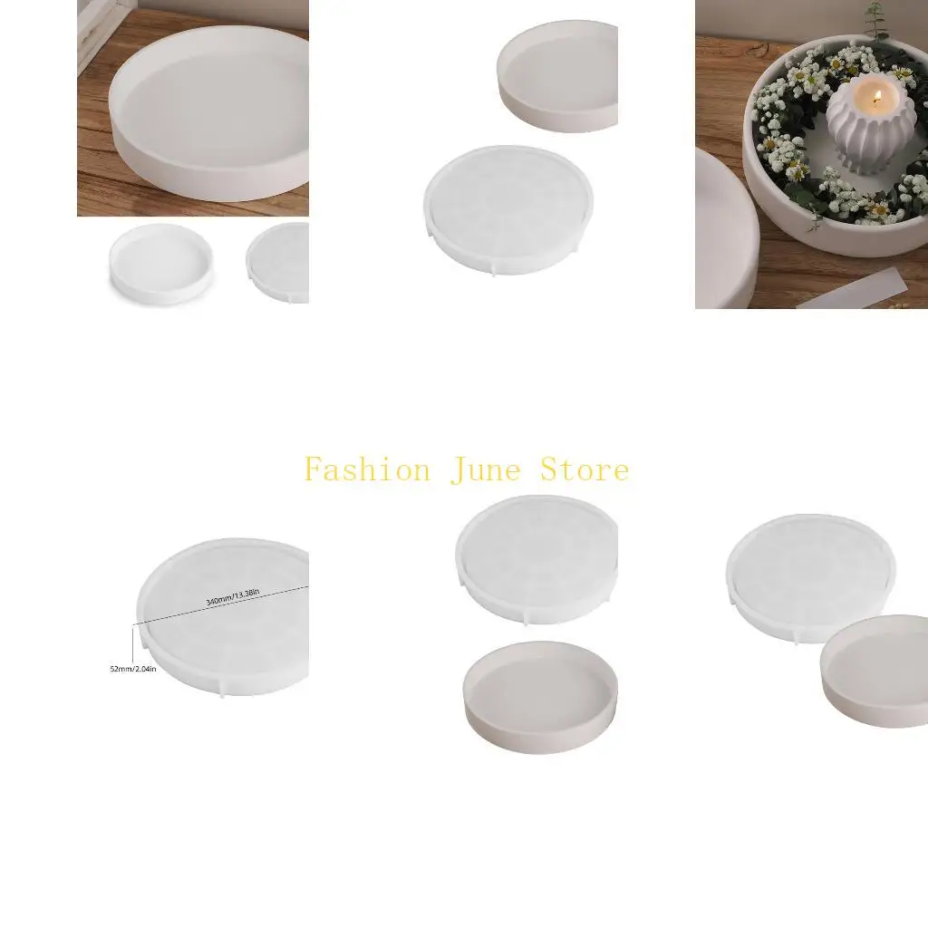 

N5KA Силиконовая форма для крафта, подходящая для изготовления хрустальных подносов из эпоксидной штукатурки, ювелирной посуды и