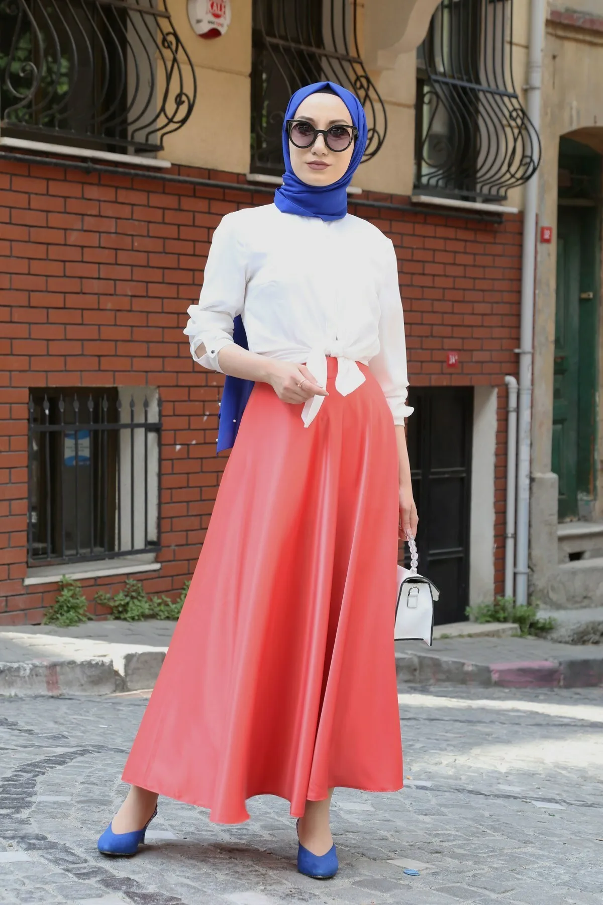 Satin Circular Skirt-