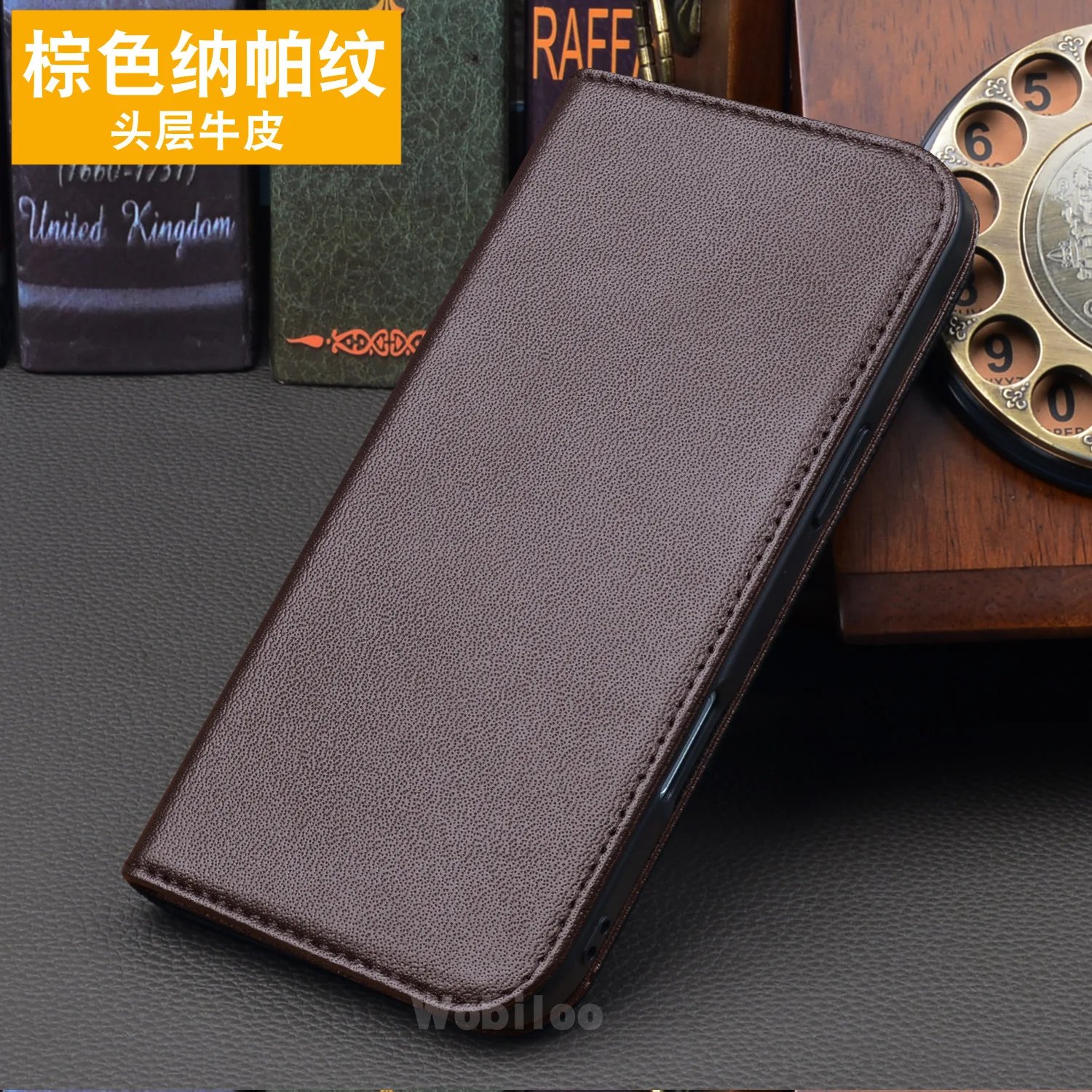 محفظة جلدية أصلية فاخرة حافظة هاتف الأعمال لهاتف آيفون اير 17 16 15 14 برو ماكس بطاقة الائتمان فتحة المال غطاء الحافظة #4