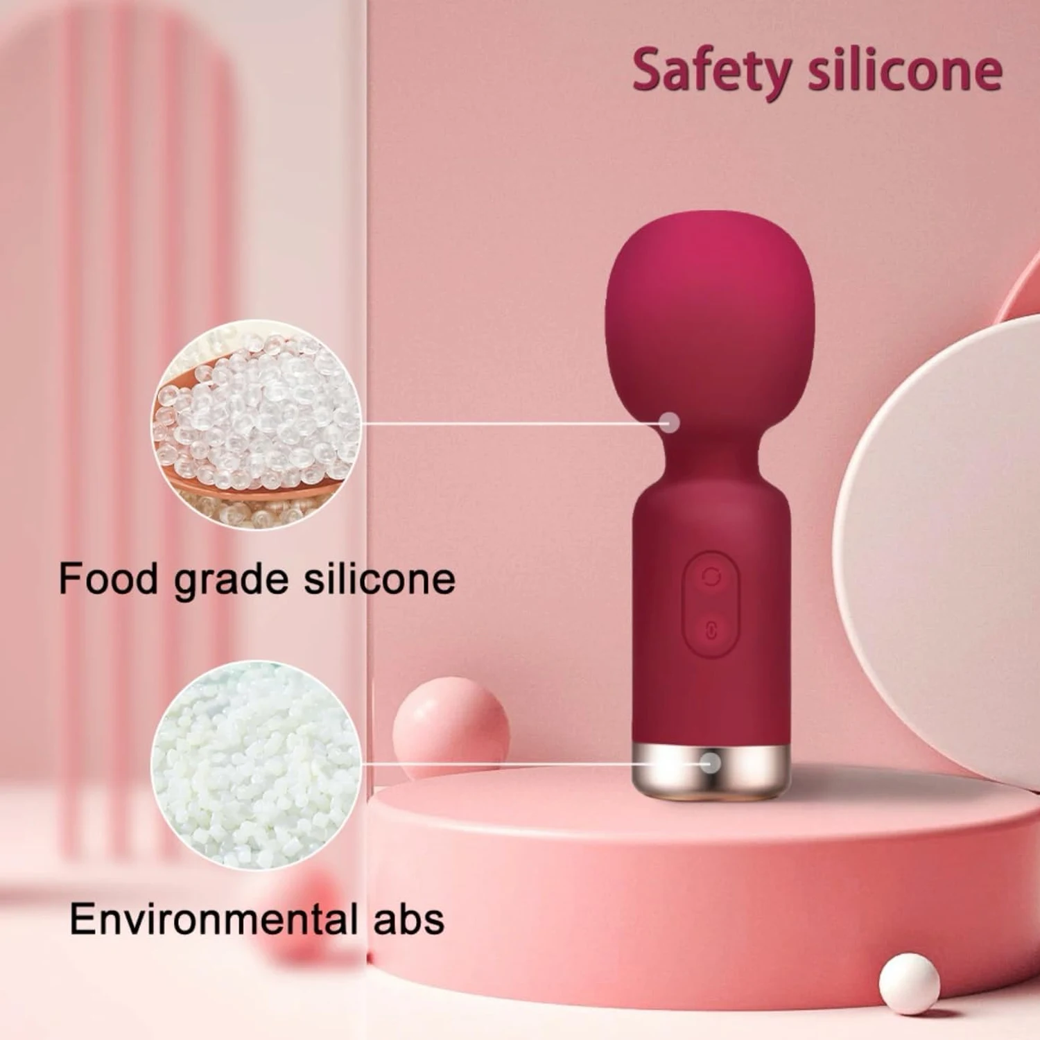 ميني AV عصا سحرية هزاز للنساء 360 °   دوران الحلمة البظر محفز الإناث الاستمناء تدليك الجنس لعب الكبار السلع