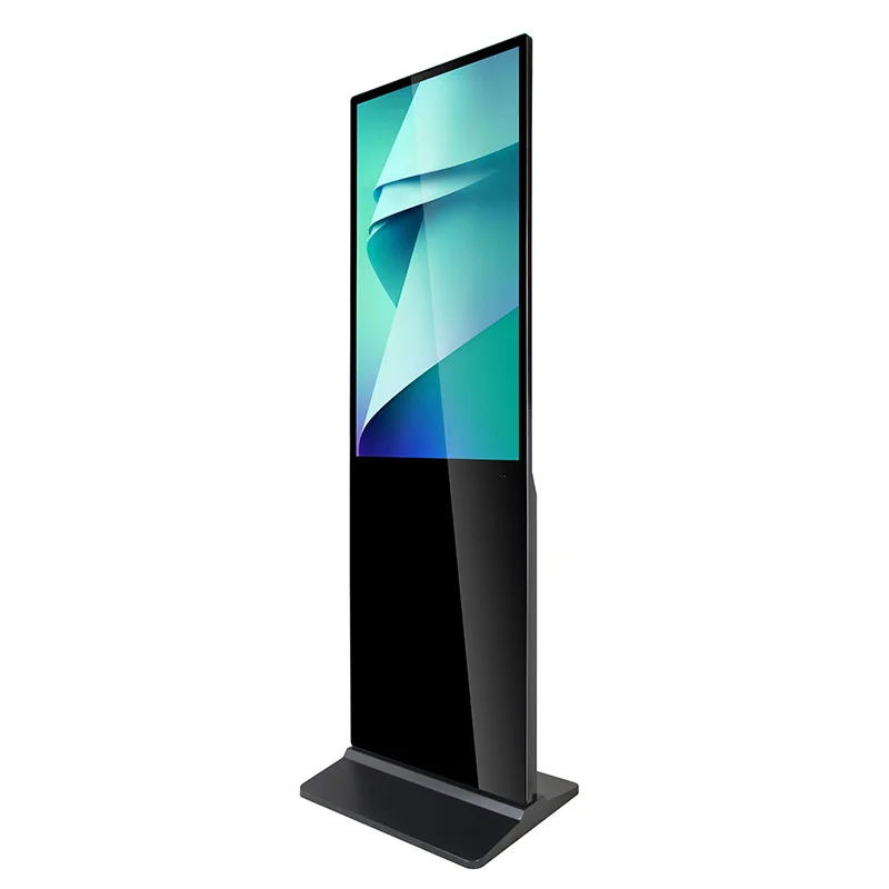 LCD touch screen 43 49 50 55 65 inch floor standing china media player custom digital signage display for advertising