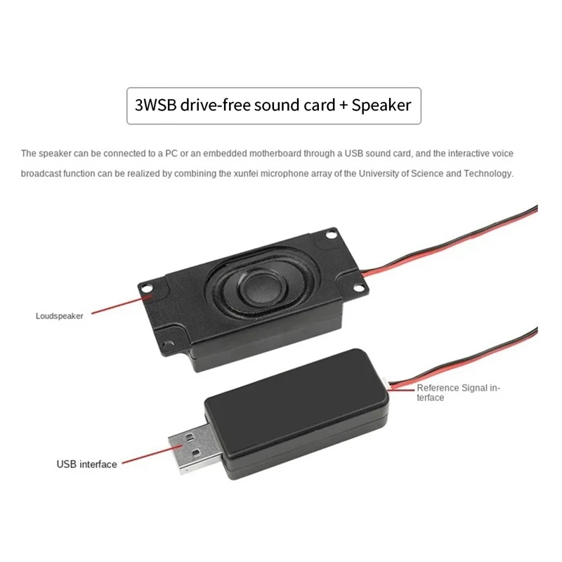 Fernfeldmikrofon-Ring-Array-Modul ROS 6-Mikrofon-Sprachplatine 6-Mikrofon-Positionierungsnavigation Ein langlebig und einfach zu bedienen