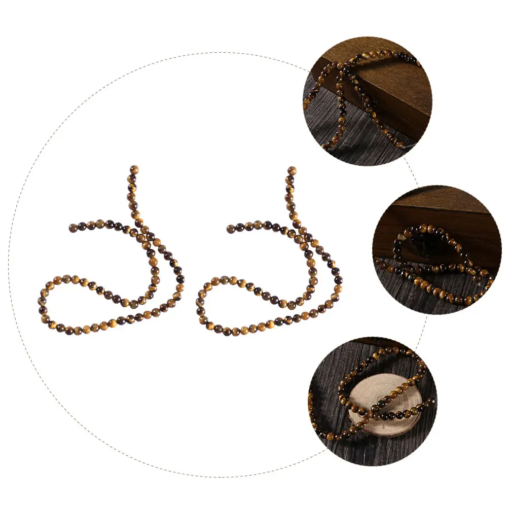 

Stones Spacer Beads Decorative Jewelry DIY Necklace Bracelet Making Loose Stone Smooth Surface Hole for Rope Premium