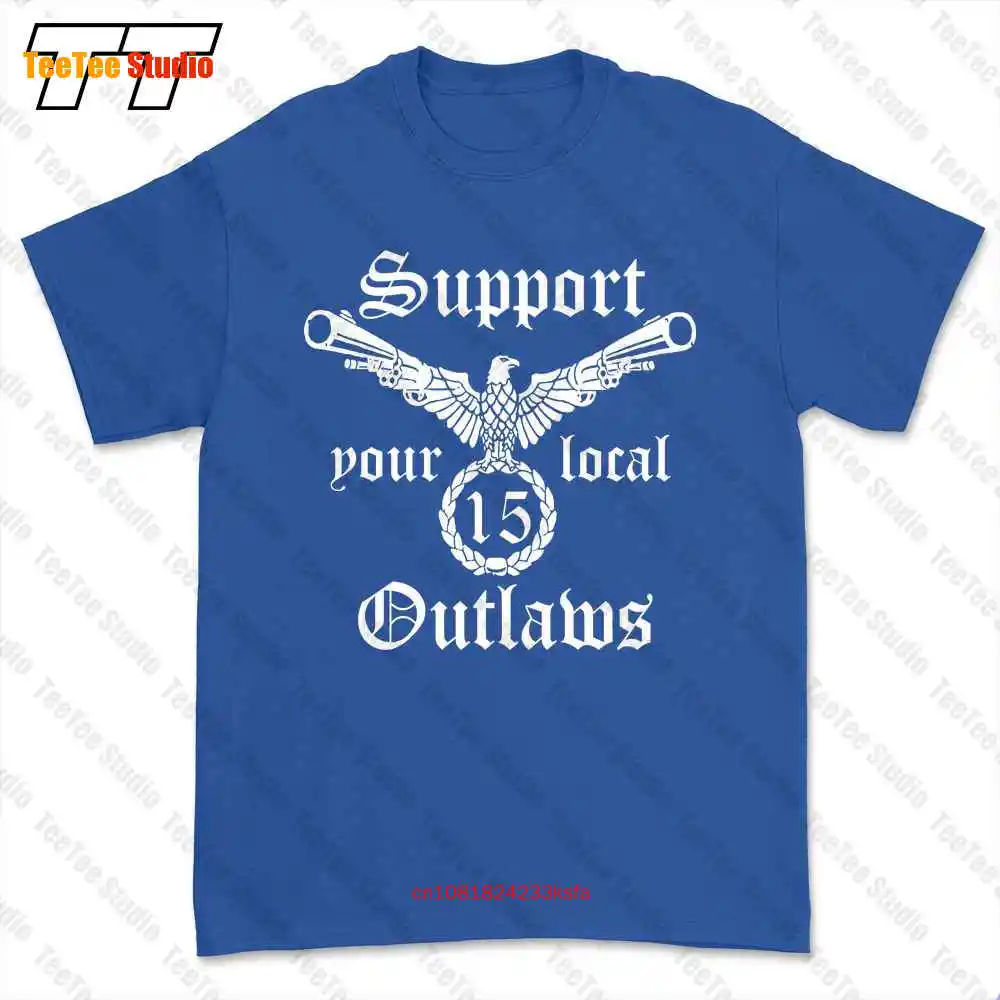 Support Your Local Outlaws Biker Motorcycle Mc T-shirt Tee 3YU1 image 3