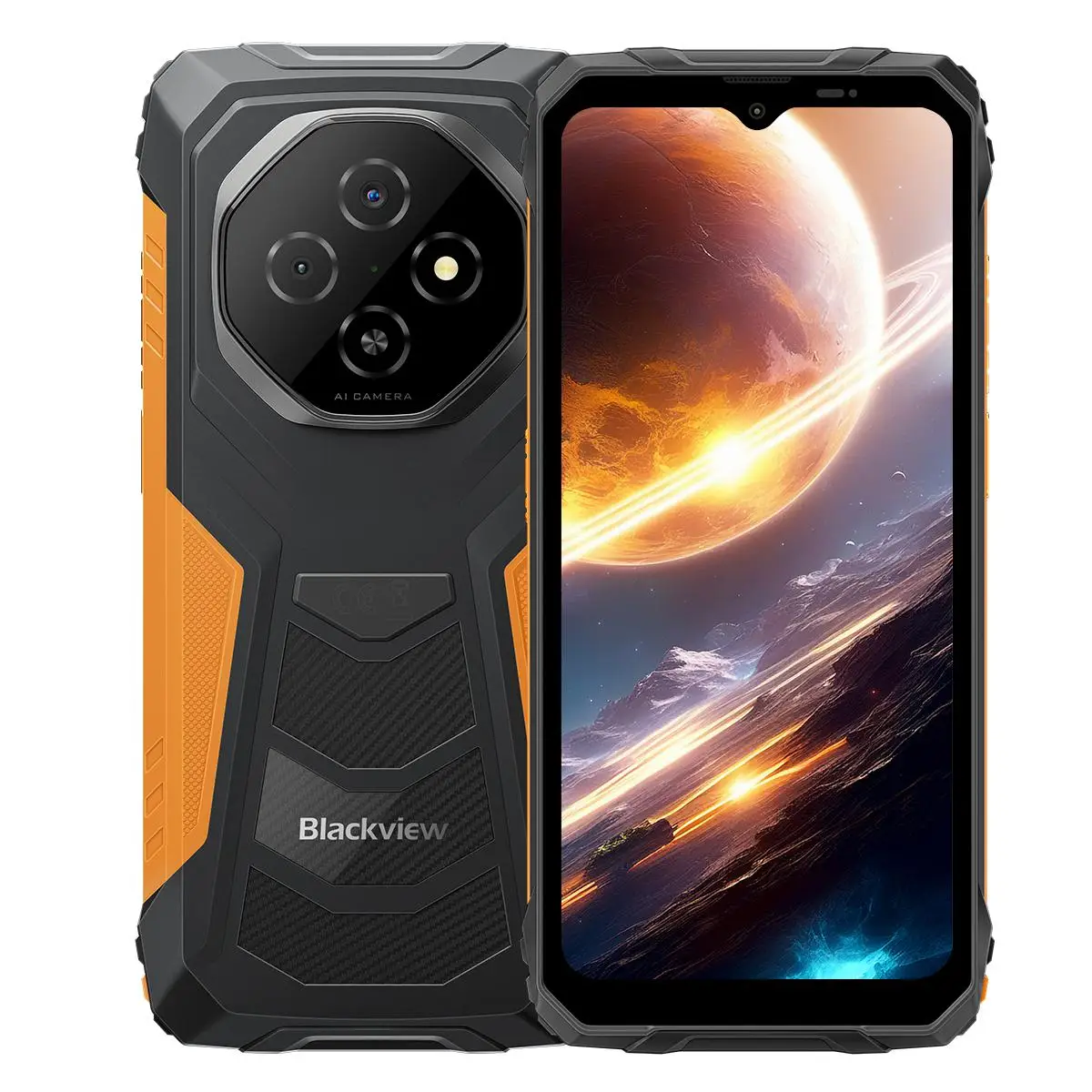 Blackview FORT 1 Smartphone 6.56'' Display 10000mAh Battery 4GB+128GB / 6GB+256GB 16MP Camera 4G Android 15 NFC Cell Phone