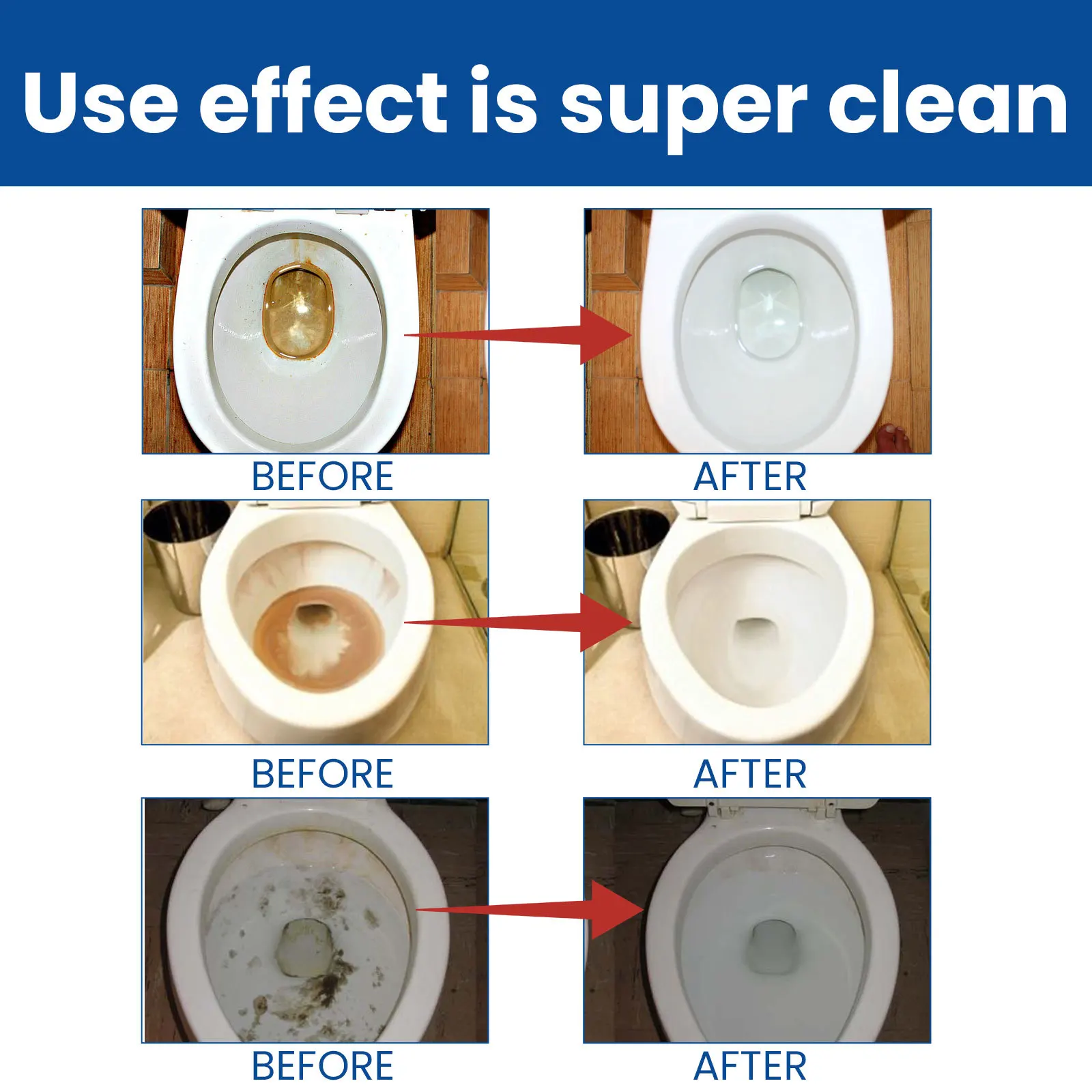 Toilet Cleaning Effervescent Tablets Fast Remover Urine Stain Deodorant Yellow Dirt Automatic Toilet Bowl Cleaner Tablets 12PCS
