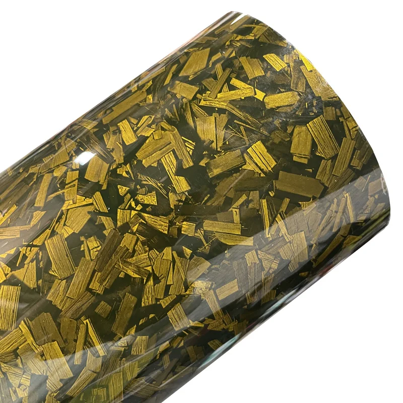 

Премиум ПЭТ, глянцевая золотая виниловая пленка из углеродного волокна, рулонная клейкая наклейка, наклейка, пленка для мотоцикла, автомобиля