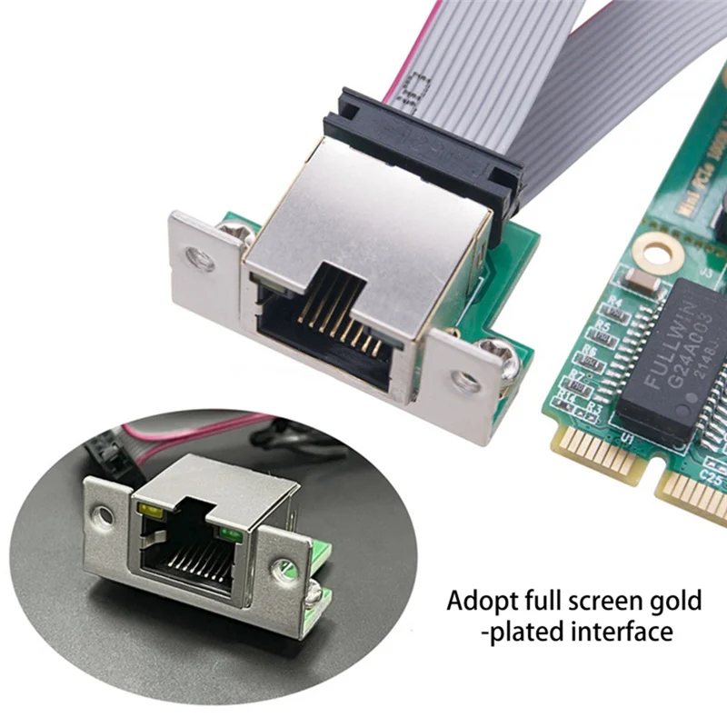 Carte réseau Mini PCI-E, 1000Mbps, Gigabit Ethernet, adaptateur Alfred, RTL8111F, PCI Express, 10 m, 100 m, 1000m, RJ45 LAN, nouveau