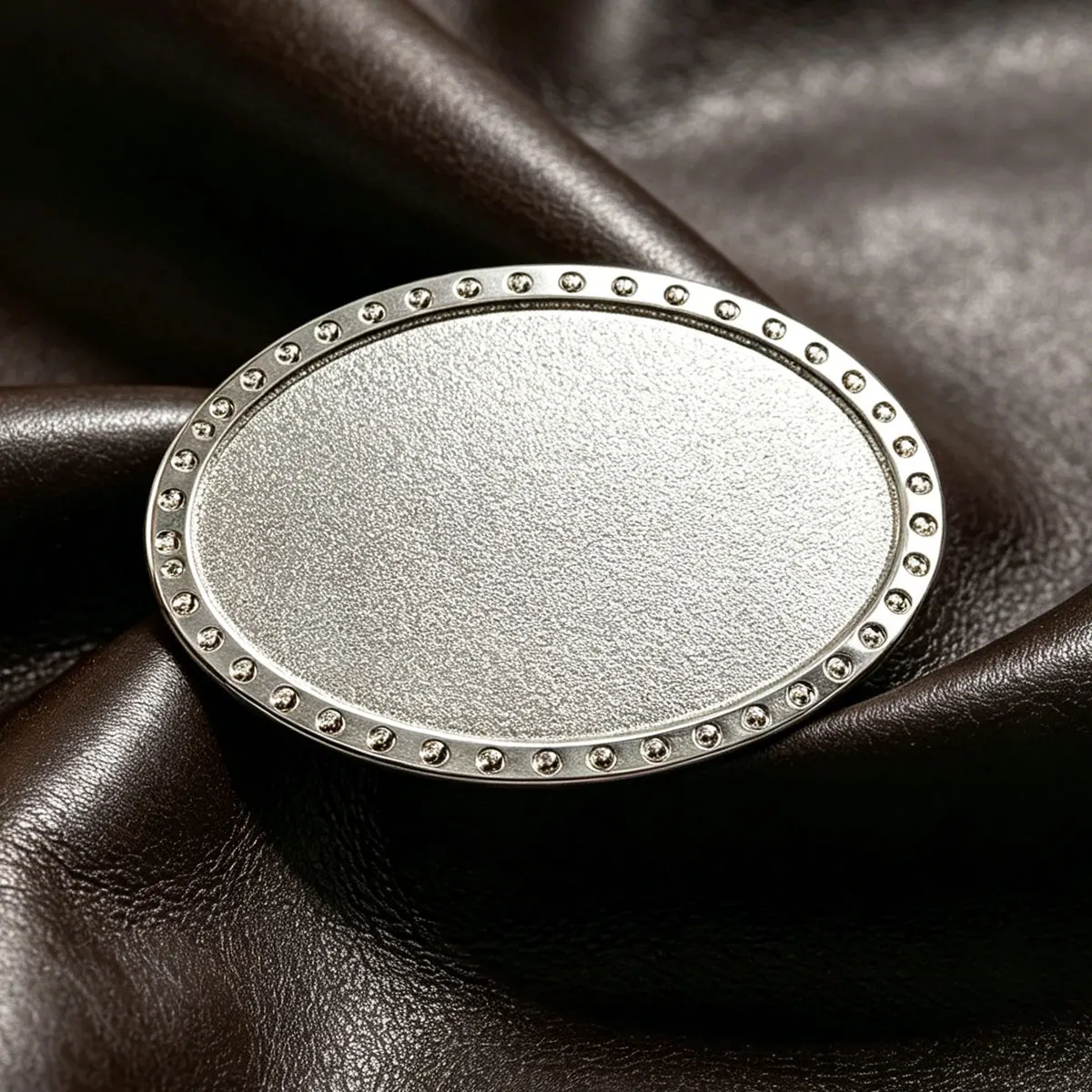 Men's Retro Western Cowboy Style Belt Buckle Fashionable Leather Accessory DIY Oval Shape Classic Western Trend