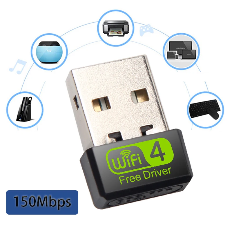 Wireless WiFi signal receiving transmitter network adapter Transmit/Receive WiFi Game USB Card USB wireless network card 150Mbps