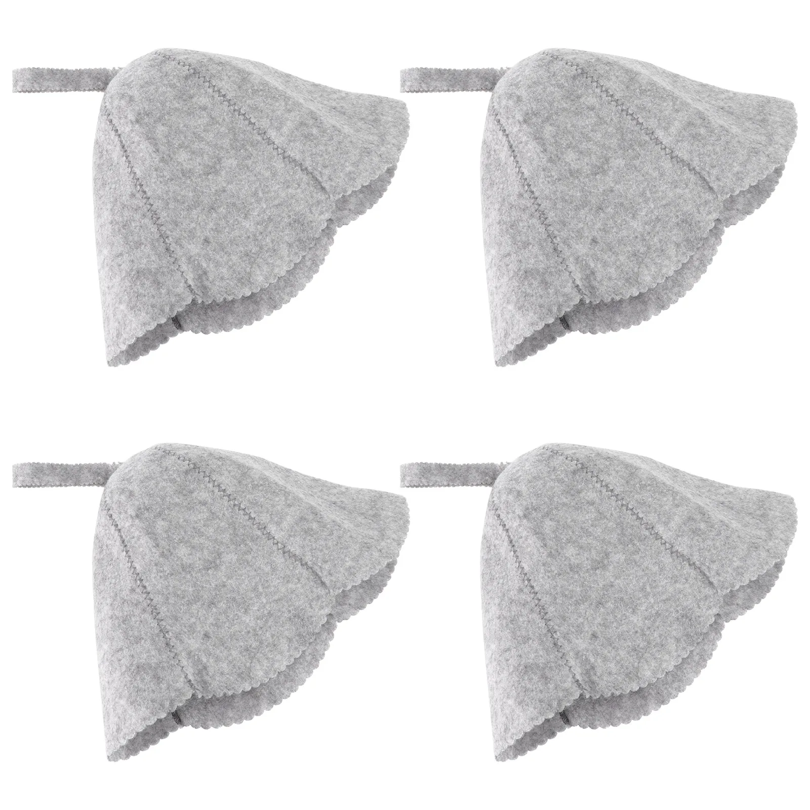 4 قطعة قبعة الاستحمام القابلة لإعادة الاستخدام حوض سبا قبعة ساونا الشعر الجاف حامي منشفة التبريد لغرفة البخار الرجال النساء صالون المنزل