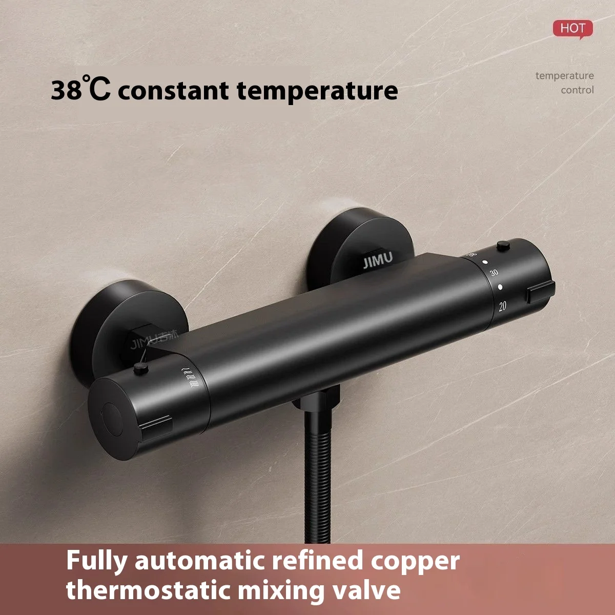 

Thermostatic mixing valve, automatic temperature adjustment, shower head, smart water faucet for water heater, household set