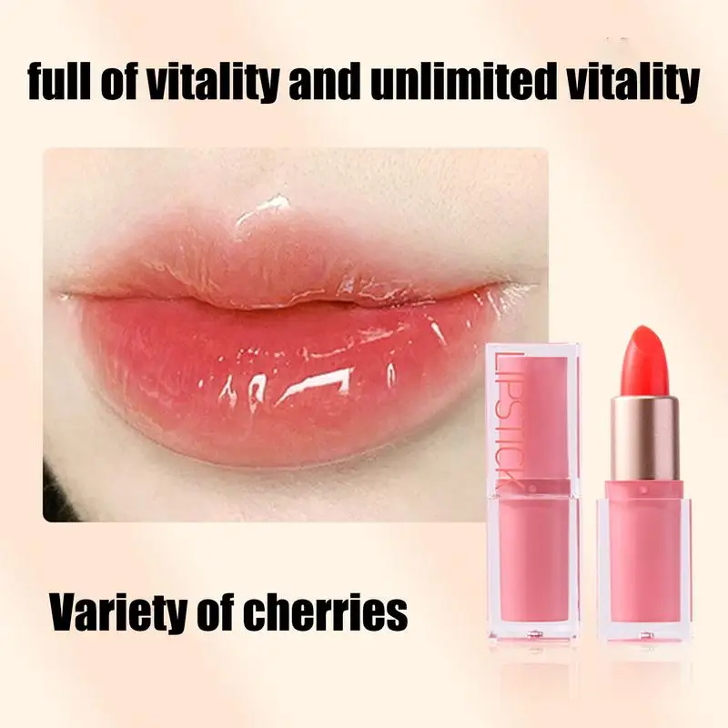 Lápiz labial hidratante para mujer, maquillaje impermeable que cambia de Color, lápiz labial de alto pigmento con extractos naturales, cambio de temperatura