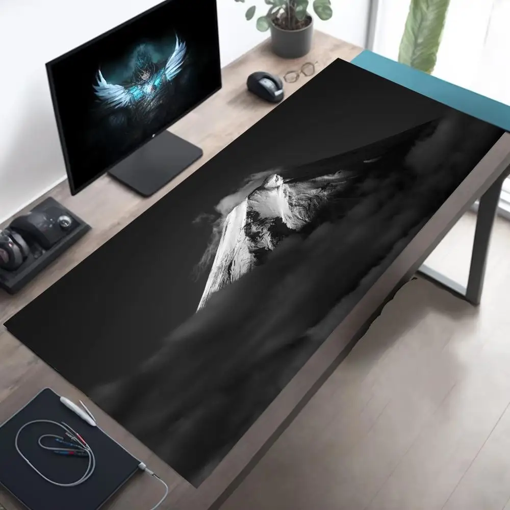 Snowy Mountains Mouse Pad Large Gaming Office Mousepad XXL Anti-slip Rubber Stitched Edge Computer Desk Mat Gamer Long Mousepads