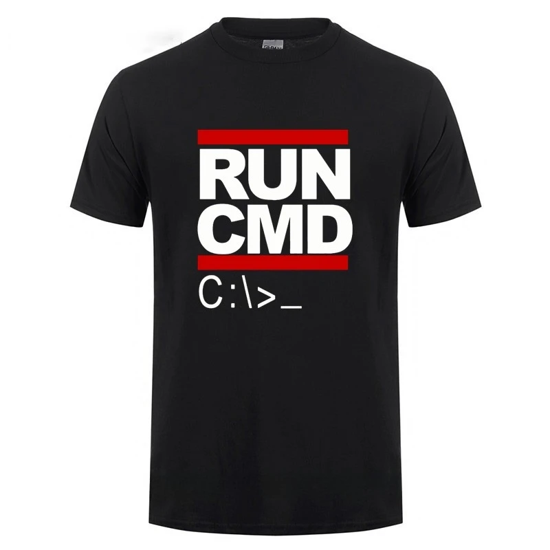 

Run Cmd Programmer T-shirt D'été À Manches Courtes Ladies Pajamas Pour Hommes T-shirt 100% Coton Imprimé Drôle