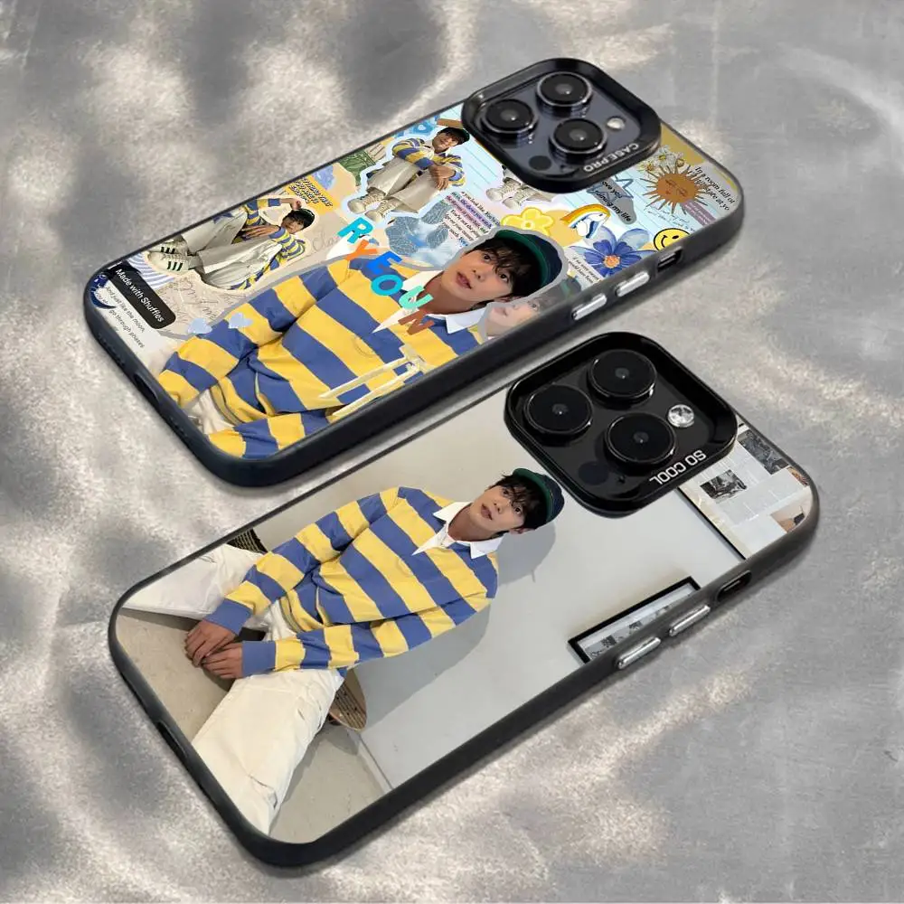 

R-Ryeo Un Phone Case For iPhone 16,15,14,13,12,11,Mini,Pro,MAX,plus,Black Matte Shockproof Cover
