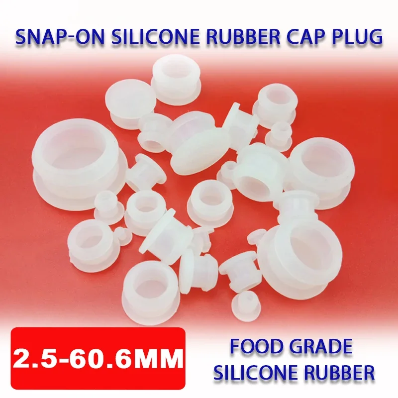 

Transparent Snap-on Silicone Rubber Cap 2.5-60mm T Type Hole Plug Cover Blanking End Cap Tube Inserts Seal Stopper Sealing Plug