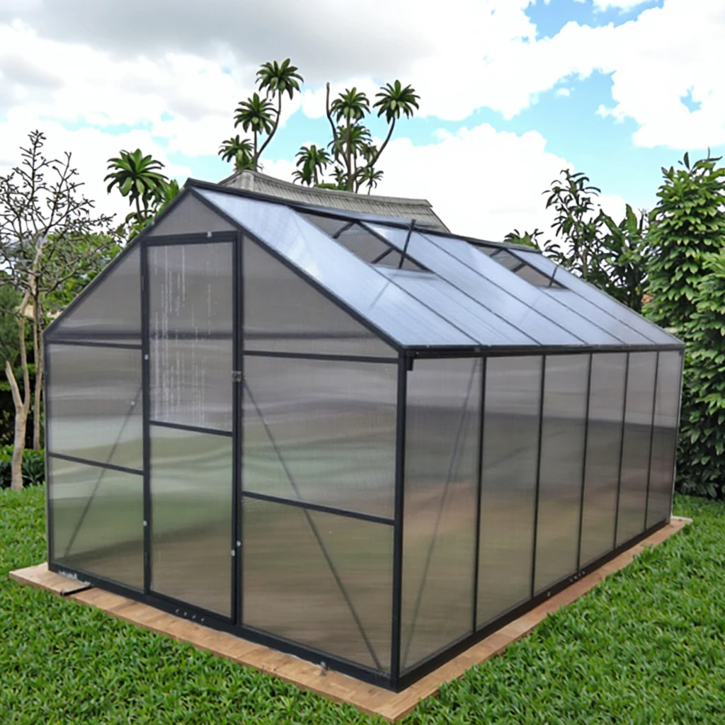 Customize Walk-In Sunroom Kit Aluminum Polycarbonate Greenhouse Metal Frame Easily Assembled for Garden Villa Courtyard Nature