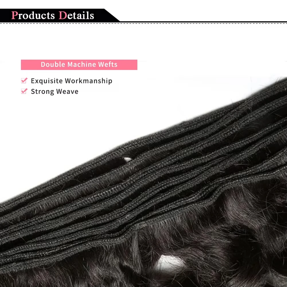 100% Unprocessed Brazilian Virgin Water Wave Human Hair Bundles 8-32 Inch Natural Real Human Hair Weave 1/3/4 Pcs