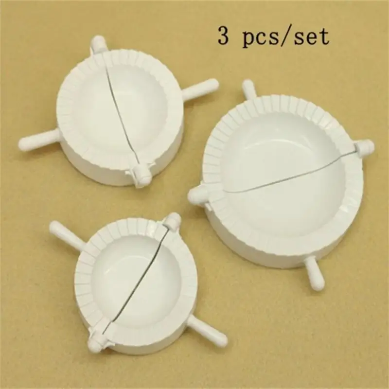 1/3PCS Kitchen Dumpling Molds plastic Dough Press Dumpling Pie Ravioli Mould Cooking Pastry Chinese Food Jiaozi Maker