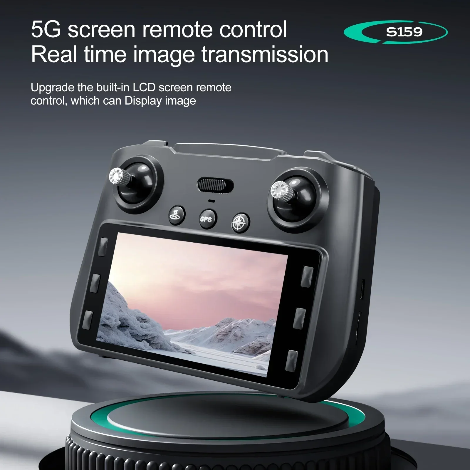 Rc Drone with Dual Camera Gps Wifi Fpv Uav Screen Display Aerial Automatic Return Obstacle Avoidance Brushless Quadcopter Toys