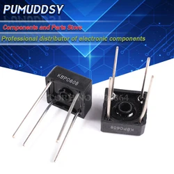 10PCS KBPC608 KBPC-608 6A 800V DIP Single Phases Diode 4pin bridge rectifier new and IC