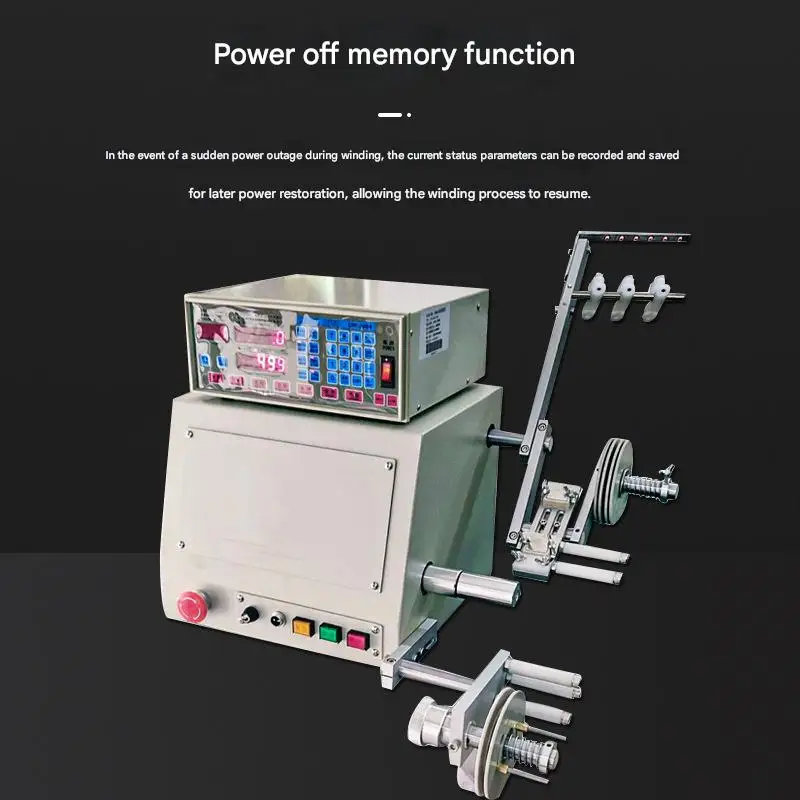 Fully Automatic Transformer Coil Copper Wire Winding Machine Enameled Wire Iron Wire Double Shaft Winding Machine