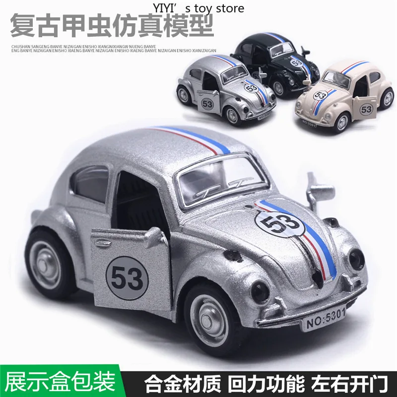 Volkswagen Beetle 1:43, modello di auto a rimbalzo in lega, articoli decorativi di fascia alta, giocattoli per bambini 25