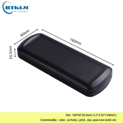 ABS Plastic Electronic Project Case Instrument Box DIY Junction Box Handheld Battery Housing 160*60*24mm