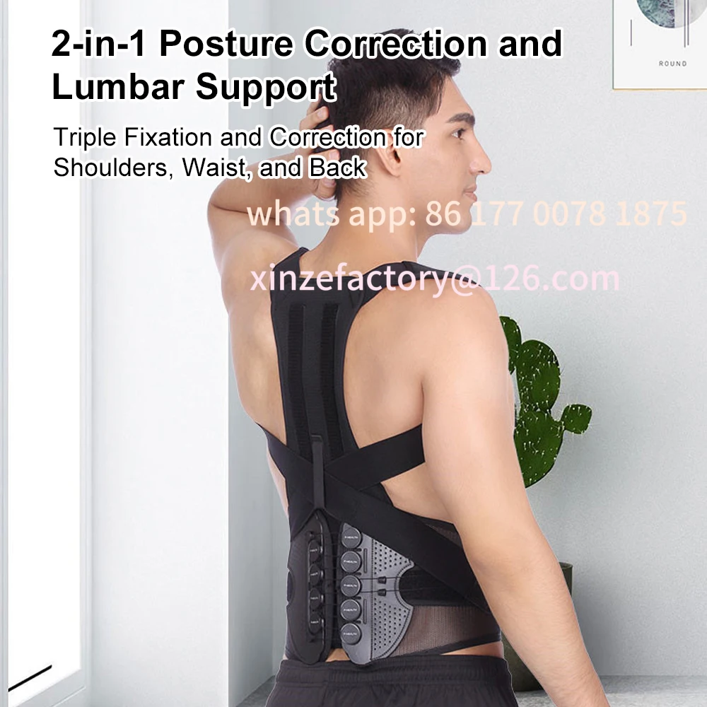 

Настраиваемый корректирующий пояс горбатости, магнитный пояс для поддержки позвоночника, растягиватель осанки спины, корректор тела, спина ﻿ Верхняя и нижняя