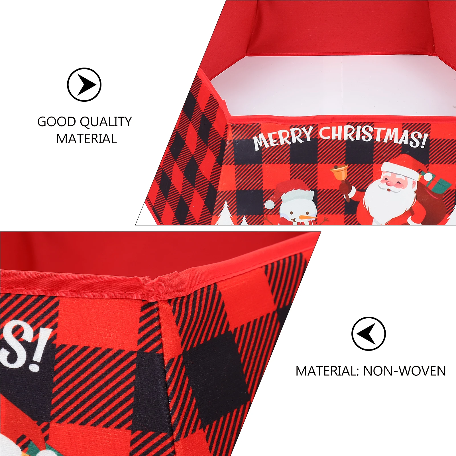 

Christmas Skirt Decor Cartoon Printed Non-Woven Bottom Cover For Indoor Outdoor Home Party Xmas Mat Floor Decor Tree Apron Adorn