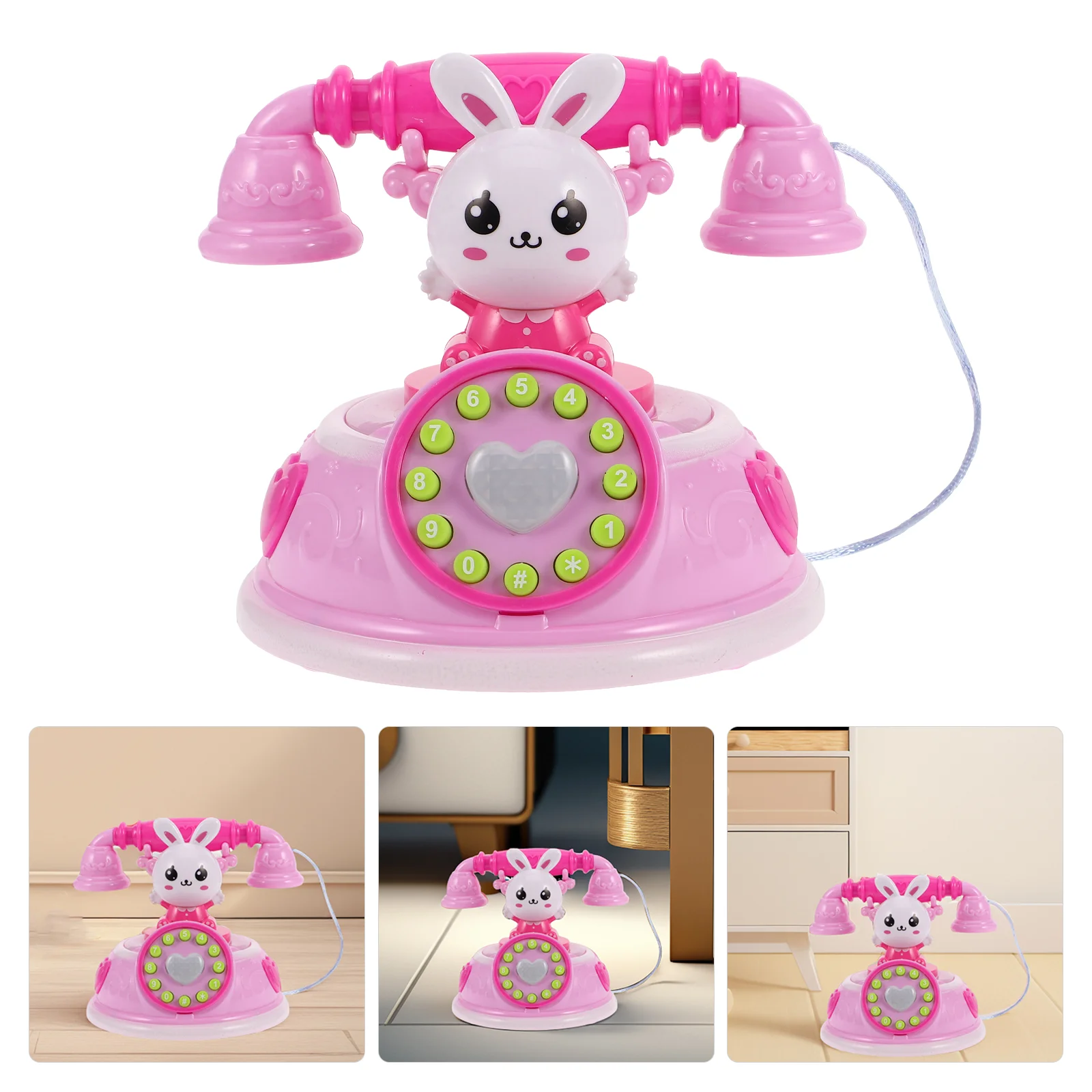 Retro Telephone Toy Communication Skills Training Electronic Landline B Toys Rotary Birthday Party Favor Phones for