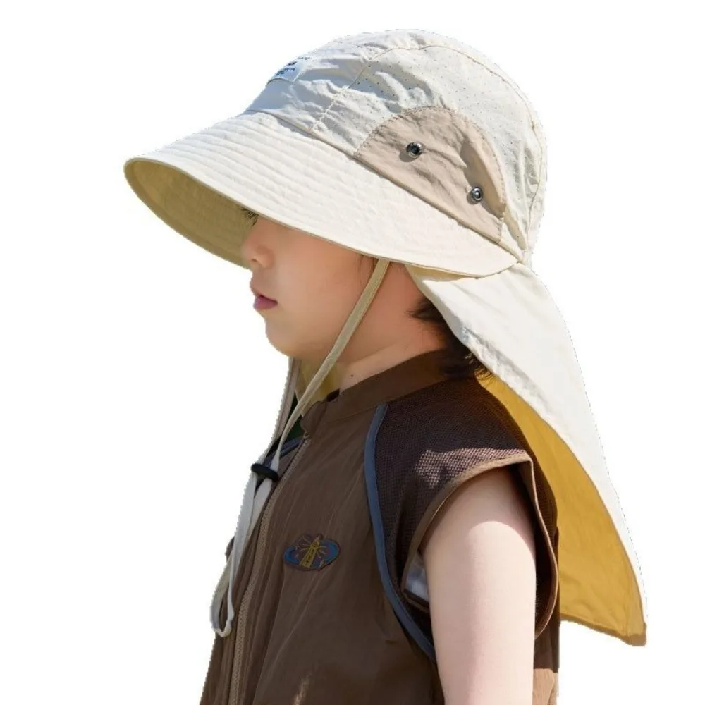 

New Wide Brim Fisherman Hat Breathable Anti-UV Sunscreen Hat Quick-Drying Anti-Sun Beach Hat Gift